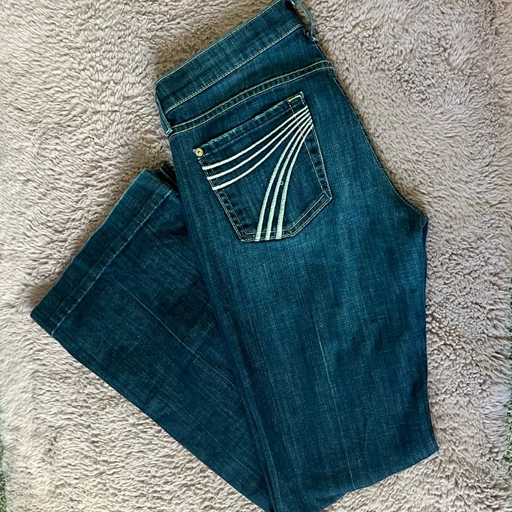 7 For All Mankind Dark Wash Dojo Jeans